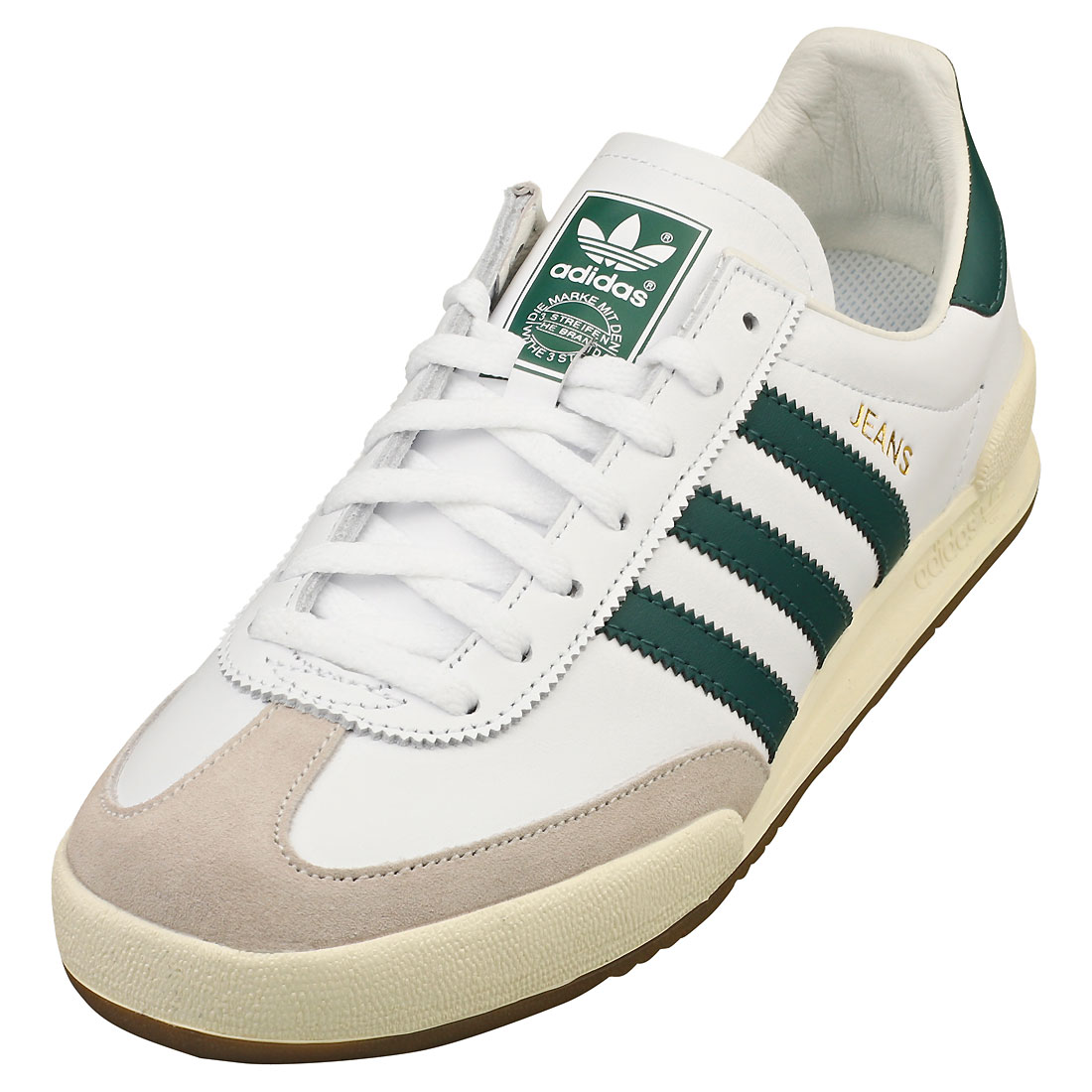 スニーカー adidas Jeans White Green GW5755 Final Price] Adidas Jeans 'White/Collegiate Green' - GW5755