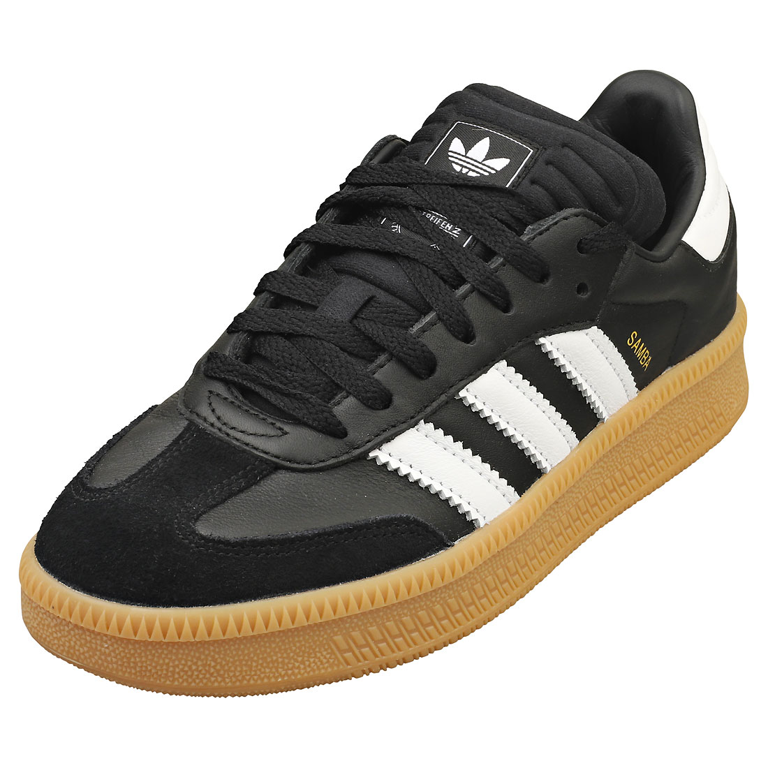 スニーカー adidas Samba XLG White Black adidas Samba XLG Athletic Shoe - Big Kid - White / Core