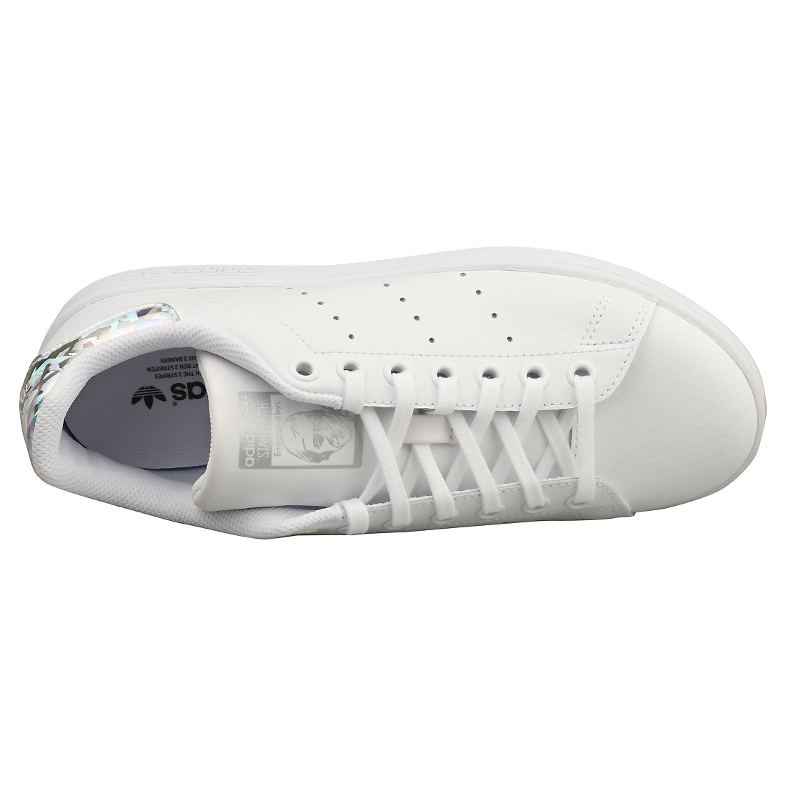 Adidas Stan Smith Kinder White Silver Trainer Classic - 36 2/3 EU - Bild 7 von 8