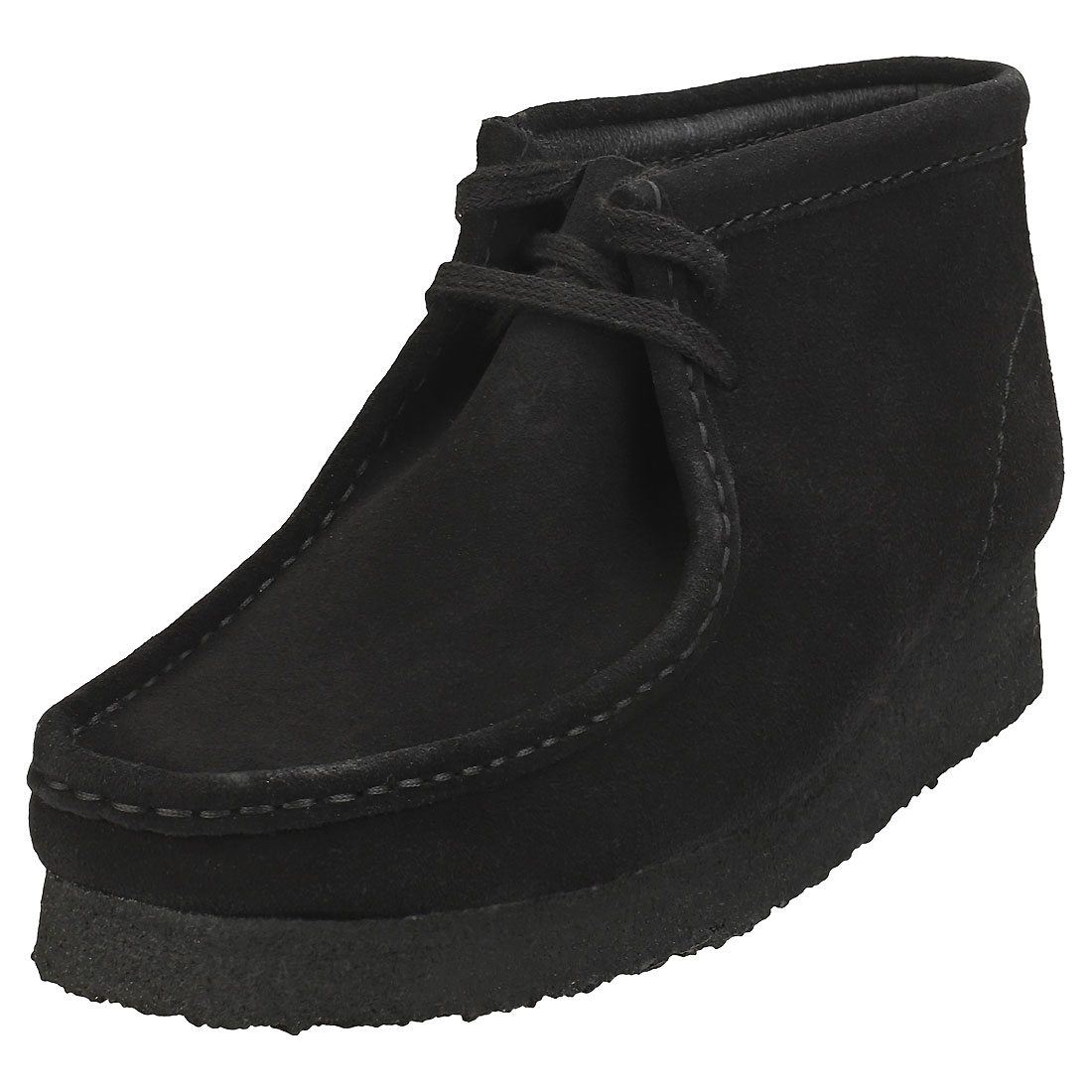 clarks wallabee black suede womens shoes