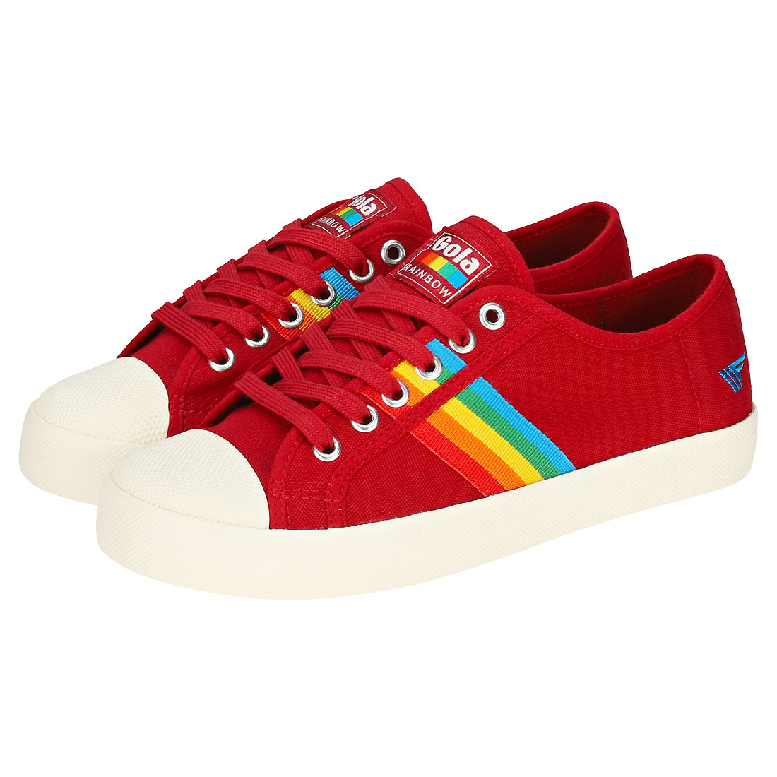 Gola Coaster Rainbow Damen Red Red Red Multicolour Leinwand Sneaker 01b775 Gola Coaster Rainbow Damen Red Red Red Multicolour Leinwand Sneaker 01b775