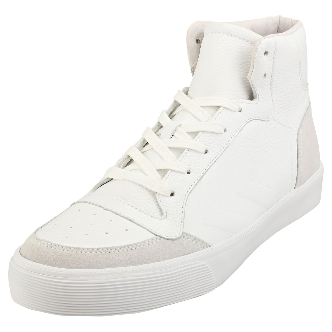 hummel Stadil Rmx High Sneaker Mens White Leather & Suede Casual ...