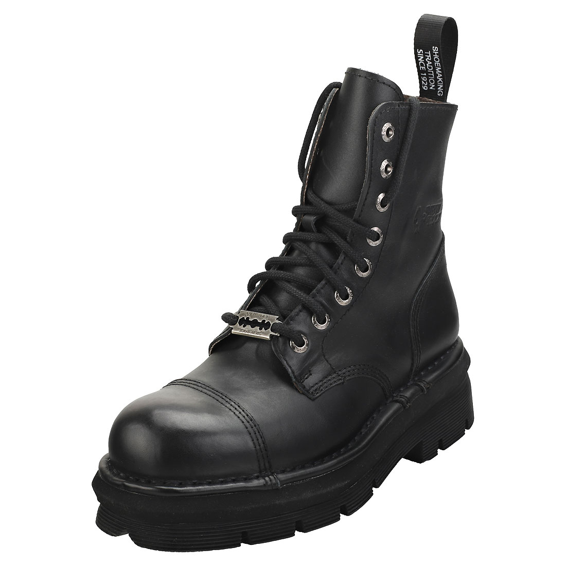 NEW ROCK MILITARY Stylish Boots Unisex Black Classic Boots - 3 UK £139. ...