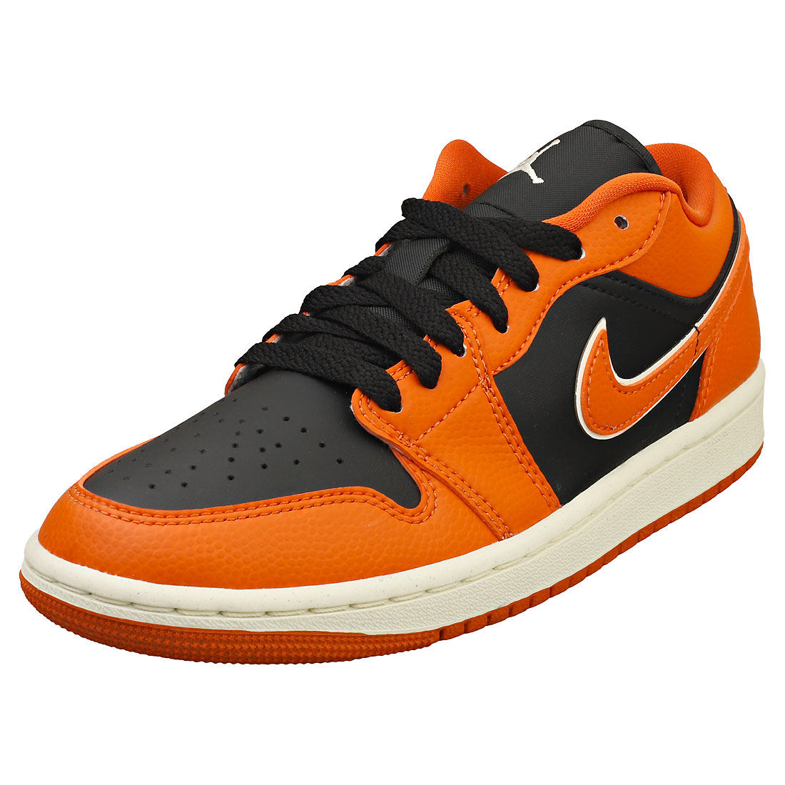 Nike Air Jordan 1 Low Se Womens Spice Black Fashion Sneakers