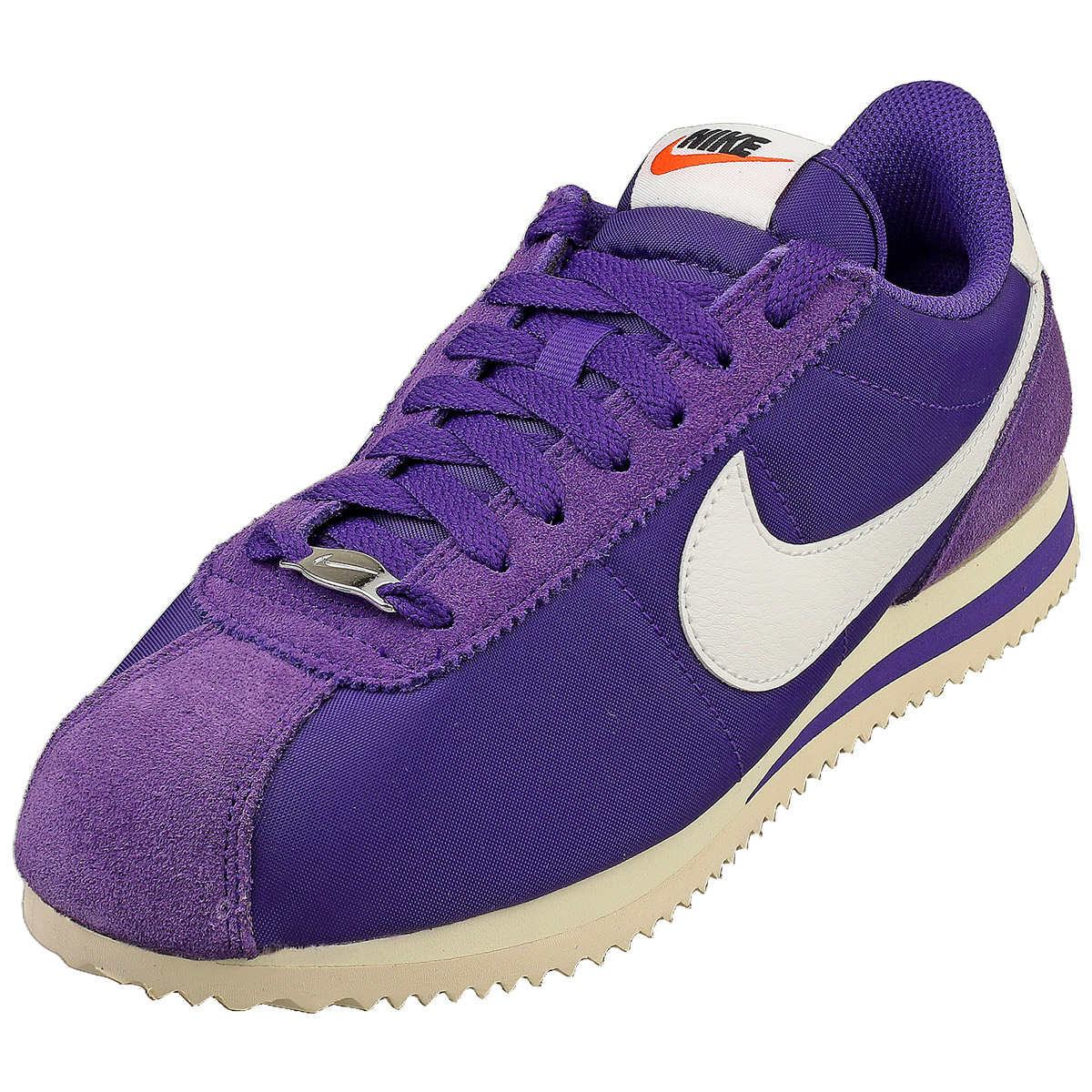 Nike Cortez Womens Fashion Sneakers in Purple White - 6 US