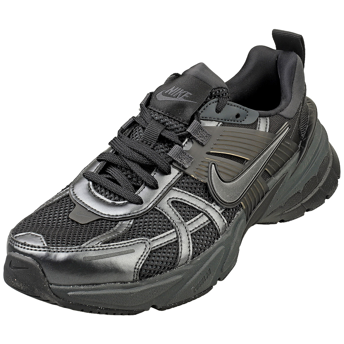 Nike V2K Run Triple Black Mens Retro Vomero Running Casual