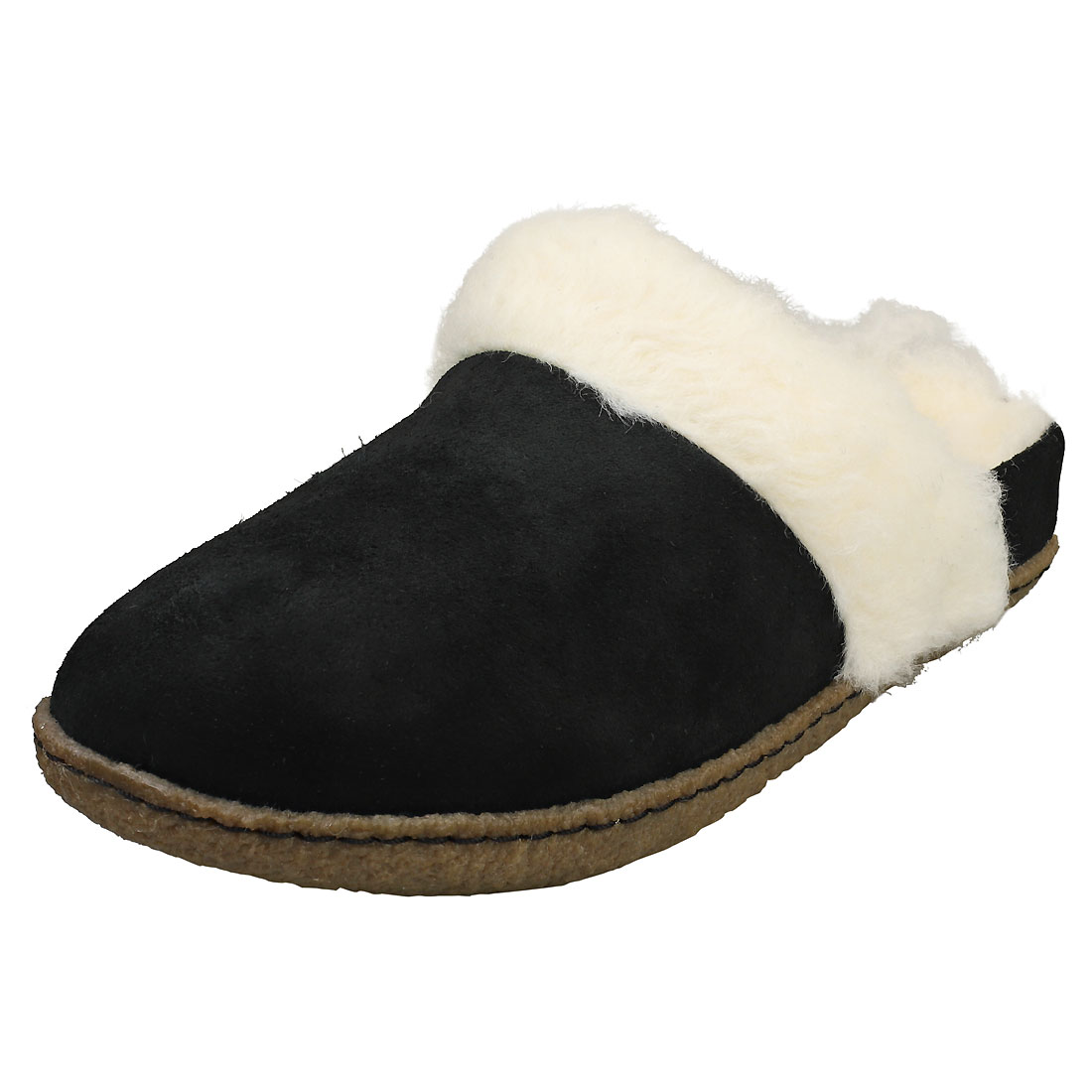 SOREL Nakiska Slide Ii Womens Black Natural Slippers Shoes - 4 UK