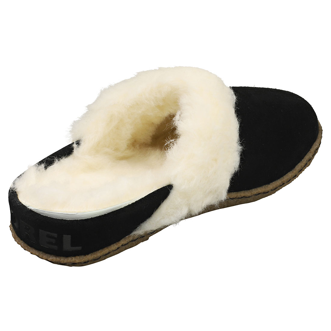 SOREL Nakiska Slide Ii Womens Black Natural Slippers Shoes - 4 UK - Bild 2 von 8