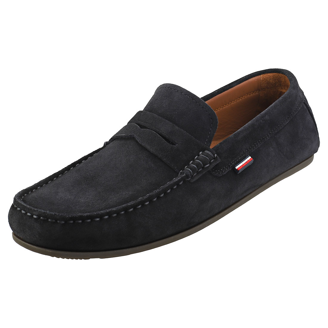 Midnight Tommy Hilfiger Classic Suede Penny Loafer Mens Footwear Shoe ...