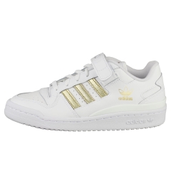 adidas FORUM LOW Women Fashion Trainers in White Gold