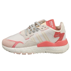 adidas NITE JOGGER Women Fashion Trainers in White Pink
