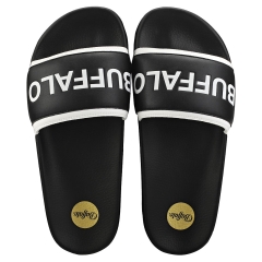 Buffalo JOLA Women Slide Sandals in Black White