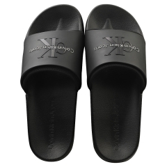 Calvin Klein MONOGRAM TPU Men Slide Sandals in Black