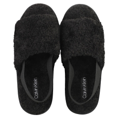 Calvin Klein SLINGBACK U HE-SHEARLING Women Slippers Sandals in Black
