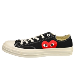 Converse CHUCK 70 CDG PLAY "Comme Des Garcons" Unisex Casual Trainers in Black White