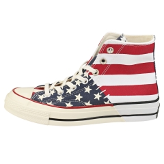 Converse CHUCK 70 HI Unisex Fashion Trainers in White Navy Red
