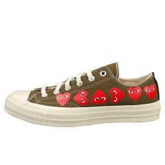 Converse COMME DES GARCONS PLAY CHUCK Unisex Fashion Trainers in Khaki
