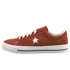 Converse ONE STAR PRO OX Men Fashion Trainers in Red Oak White