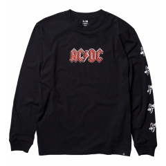 DC Shoes AC/DC ABOUT TO ROCK LONGSLEEVE Top in Black