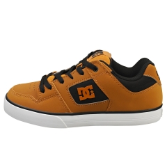 DC Shoes PURE Men Skate Trainers in Dark Chocolate Black