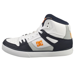 DC Shoes PURE HIGH-TOP WC Men Casual Trainers in White Navy