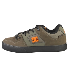 DC Shoes PURE WNT Men Skate Trainers in Olive Orange