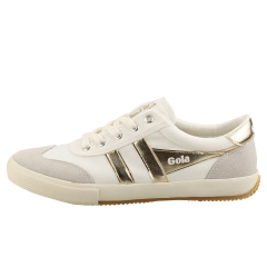 Gola BADMINTON Women Casual Trainers in White Gold
