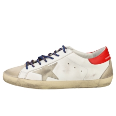 Golden Goose SUPERSTAR Men Fashion Trainers in White Red