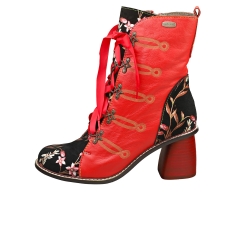 Laura Vita EVCAO Women Ankle Boots in Cerise