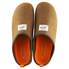 Mercredy SLIPPER KHAKI ORANGE Men Slippers Shoes in Khaki Orange