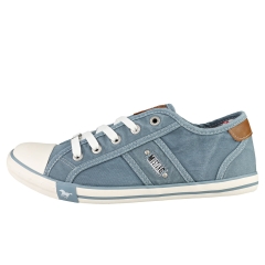 Mustang LACE UP LOW TOP Women Casual Trainers in Blue White