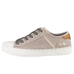 Mustang LACE UP LOW TOP Women Casual Trainers in Silver Grey