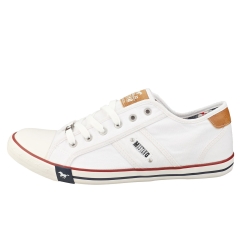 Mustang LACE UP LOW TOP Men Casual Trainers in White