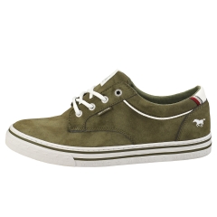 Mustang LACE UP LOW TOP Men Casual Trainers in Olive