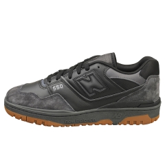 New Balance 550 Men Casual Trainers in Black Gum