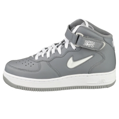 Nike AIR FORCE 1 MID QS Men Platform Trainers in Grey White