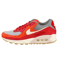 Nike AIR MAX 90 PREMIUM Men Fashion Trainers in Red Grey