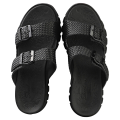Skechers ARCH FIT FOOTSTEPS Women Walking Sandals in Black
