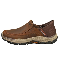 Skechers SLIP-INS RESPECTED Men Slip On Shoes in Dark Brown