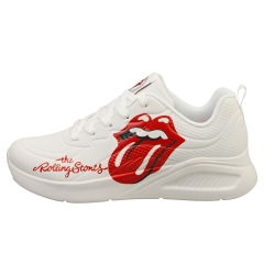 Skechers UNO LITE X THE ROLLING STONES Women Fashion Trainers in White Red