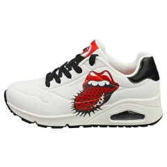 Skechers UNO X THE ROLLING STONES Women Fashion Trainers in White Black