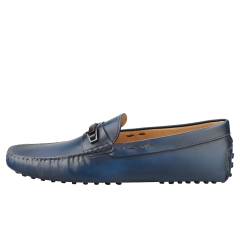 TOD'S MORSETTO CLAMP LEGNO GOMMINI Men Loafer Shoes in Navy