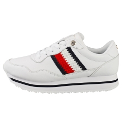 Tommy Hilfiger CORPORATE LIFESTYLE SNEAKER Women Casual Trainers in White Navy Red