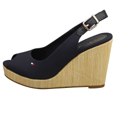 Tommy Hilfiger ICONIC ELENA SLING BACK Women Wedge Sandals in Space Blue