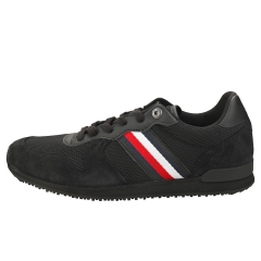 Tommy Hilfiger ICONIC MATERIAL MIX RUNNER Men Casual Trainers in Black