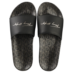 Tommy Hilfiger METALLIC POOL Women Slide Sandals in Black