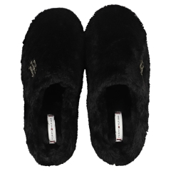 Tommy Hilfiger MONOGRAM SHINY Women Slippers Shoes in Black