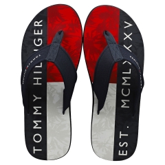 Tommy Hilfiger PALM PRINT Men Beach Sandals in Desert Sky