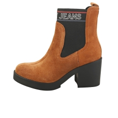 Tommy Jeans CORPORATE ELASTIC Women Ankle Boots in Cognac