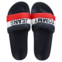Tommy Jeans PADDED POOL Women Slide Sandals in Red White Blue
